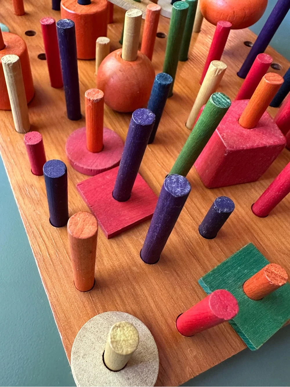 Vintage wooden peg